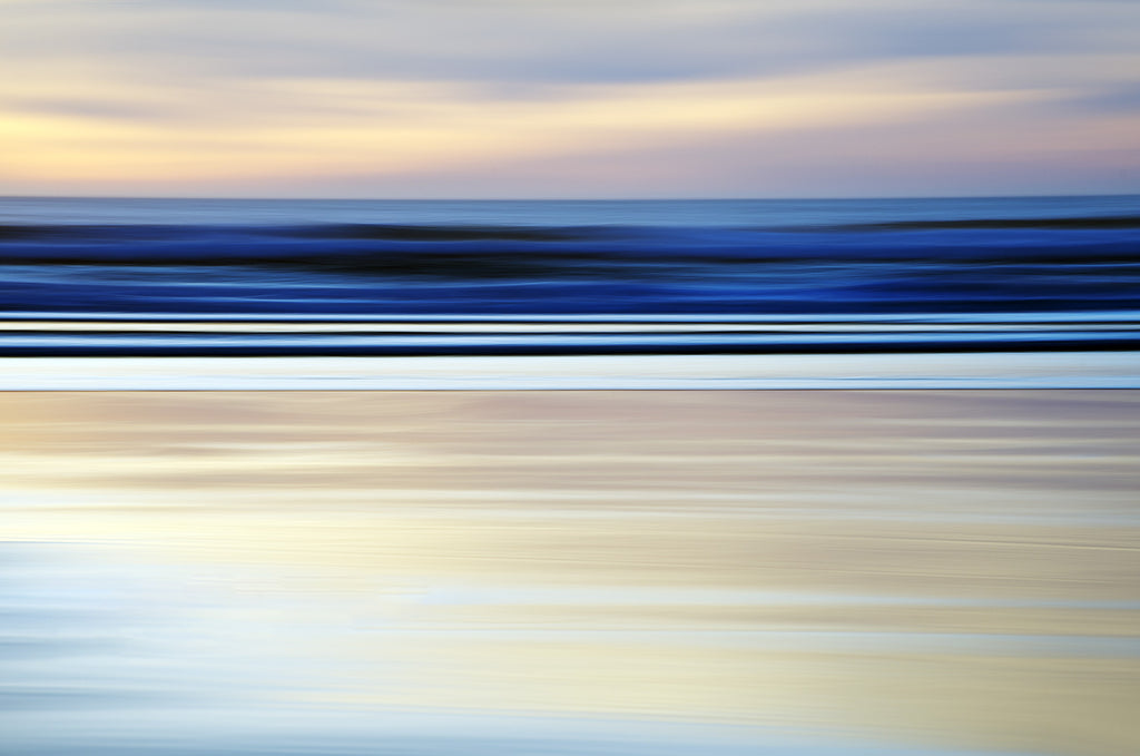 Abstract color gradient with blue and yellow hues