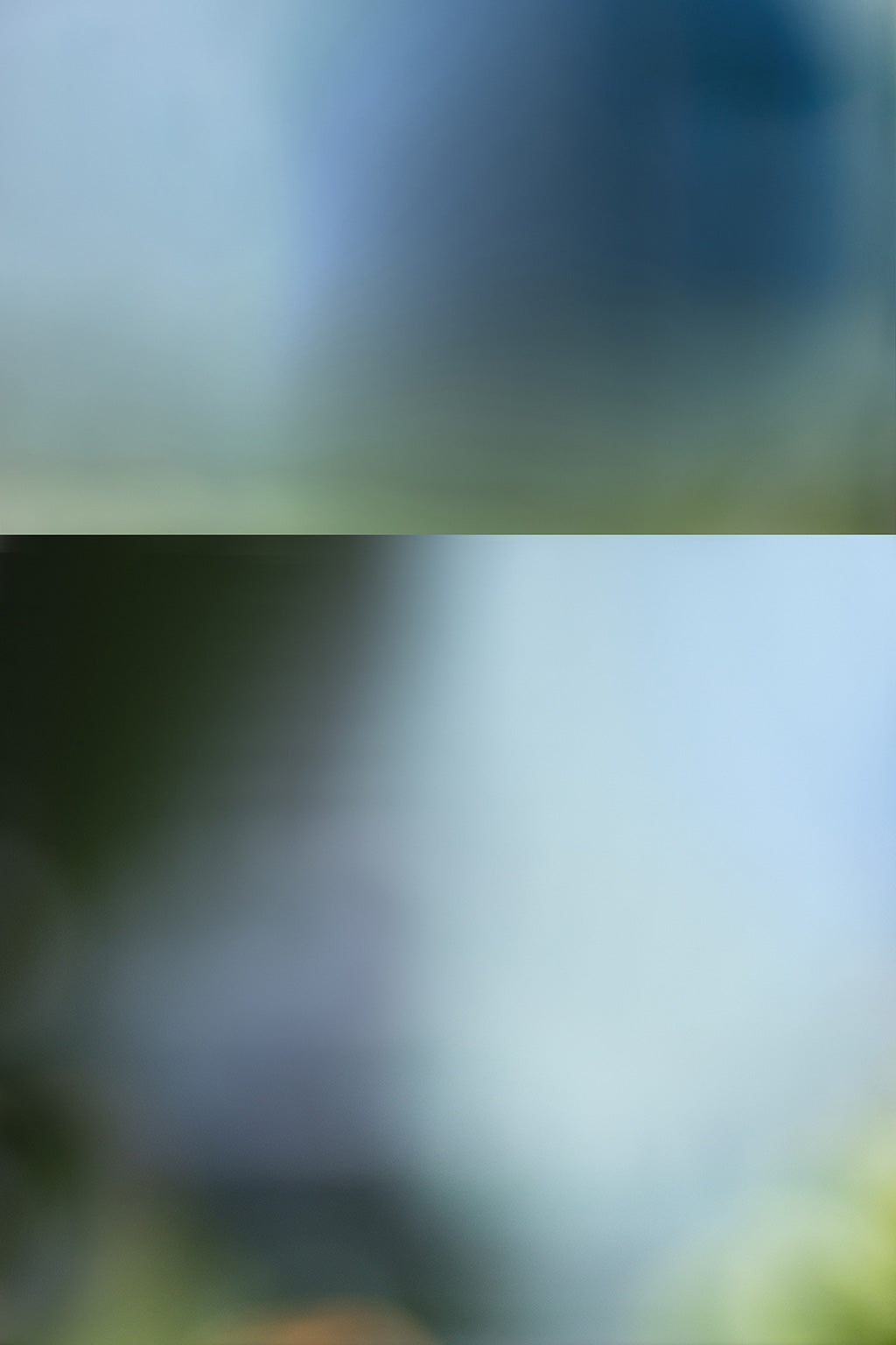 Two blurred images stacked vertically, with a focus on the top one.