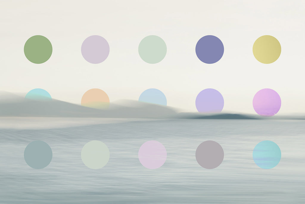 modern circle seascape artwork