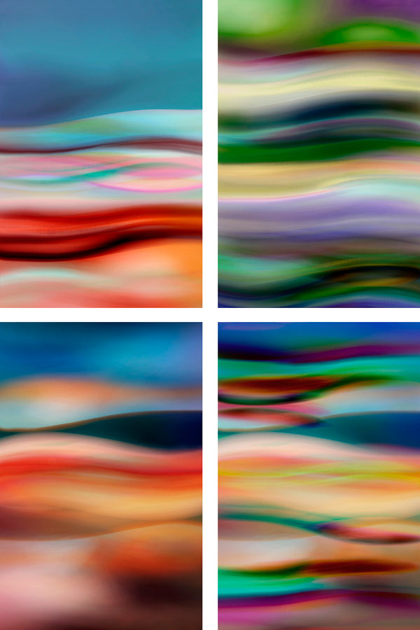 colorful landscape artwork series
