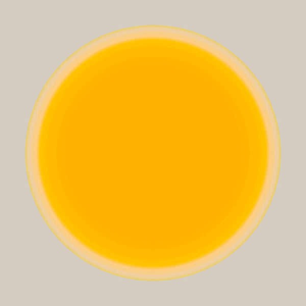 sun orange art with neutral background