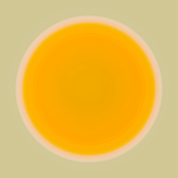 sun art circle in orange