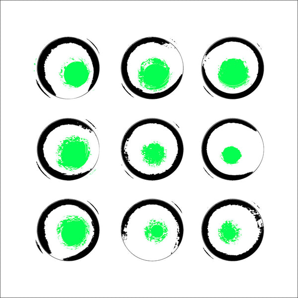 green splatter art