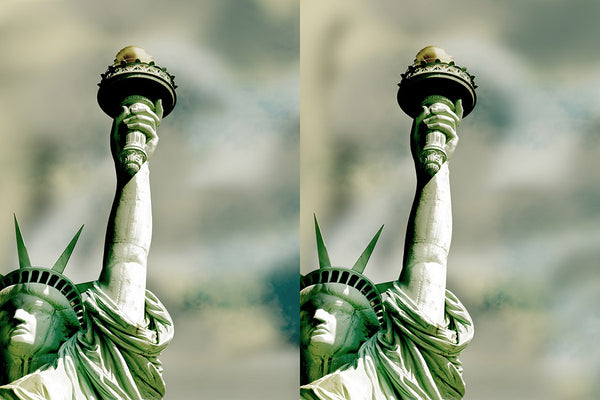 statue of liberty abstract artwork