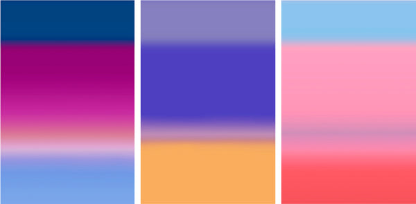 pink blue and purple colour block art