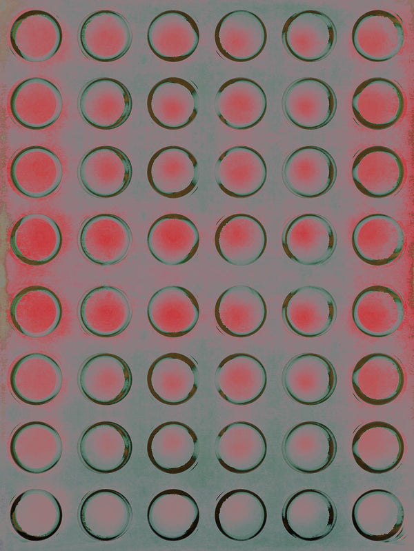 Red Circle Art Work Modern Artwork Angela Cameron