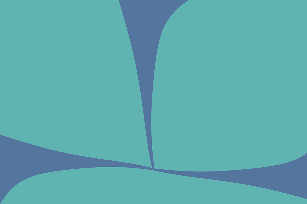 Contemporary Teal and Blue Art
