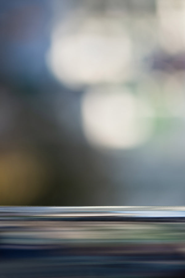 Blurred image with abstract shapes and colors