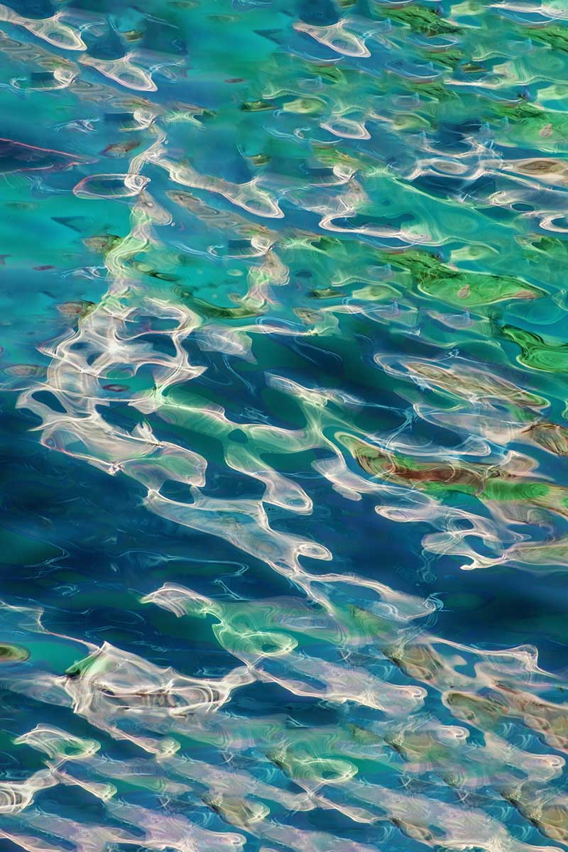 water reflection art of the sea