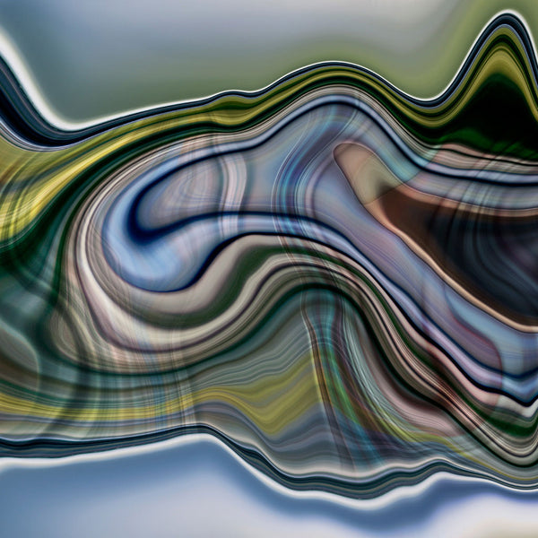 digital fine artwork in blue