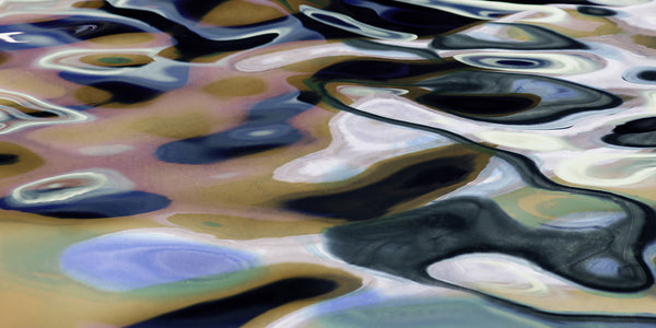 abstract water art in colourful pattern