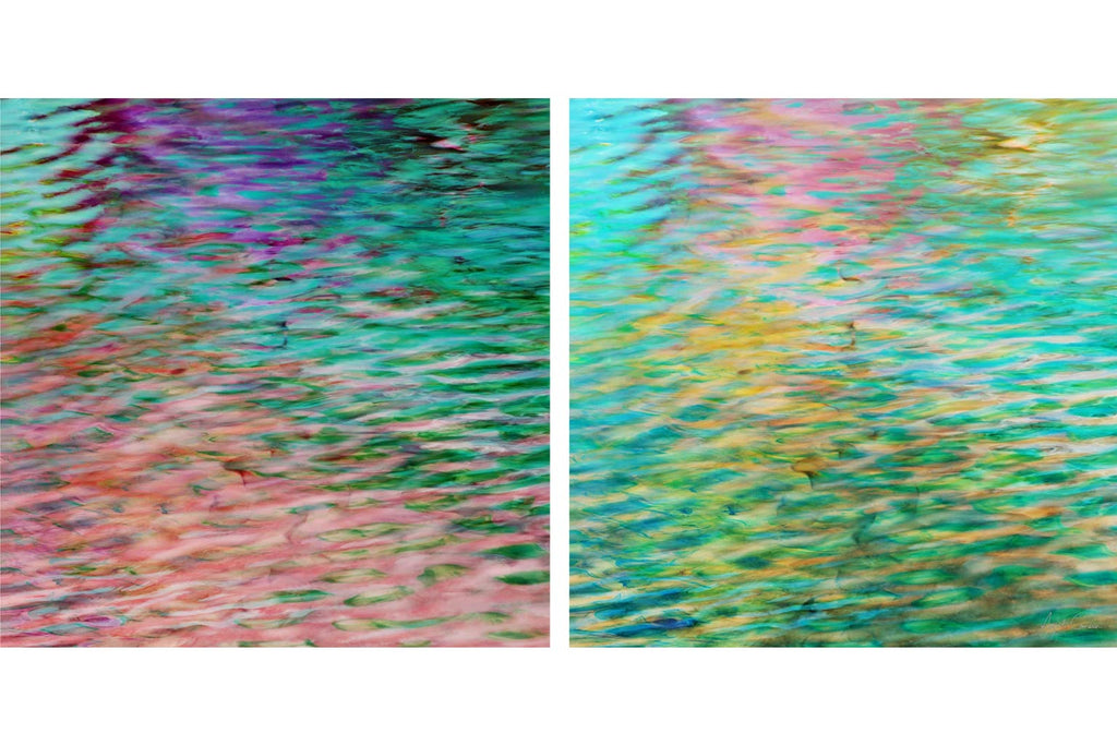 Water Painting Diptych Art