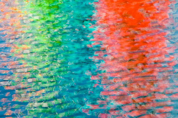 colorful water reflections in the ocean