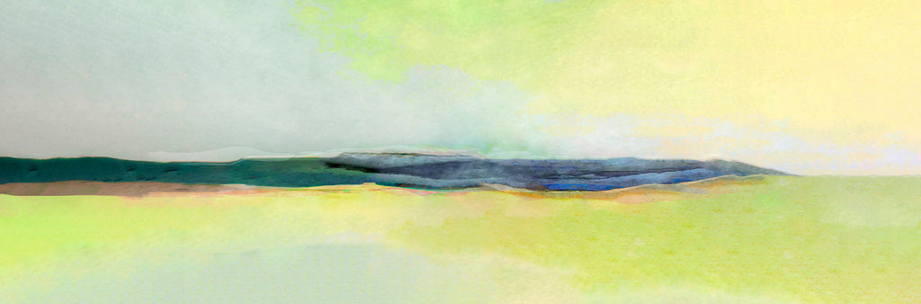 digital impressionist landscape painting high res image in yellow and green