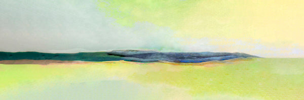 digital impressionist landscape painting high res image in yellow and green