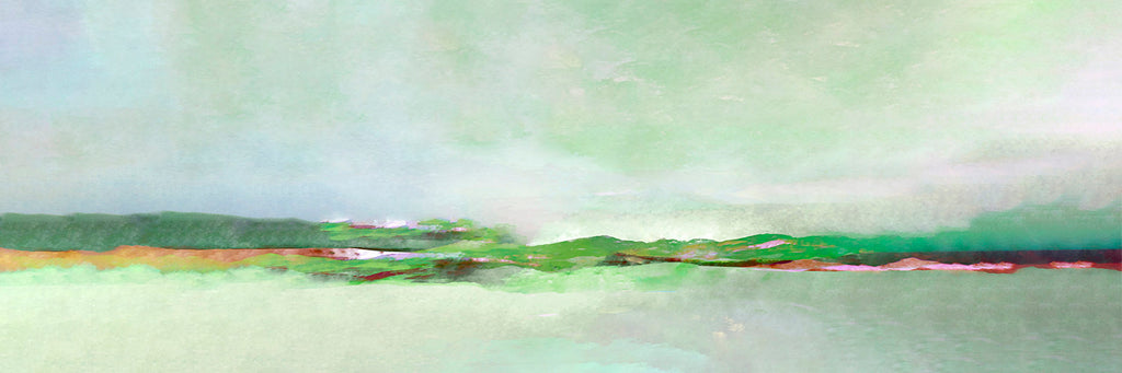 luxury high resolution art landscape painting in green for large wll mural