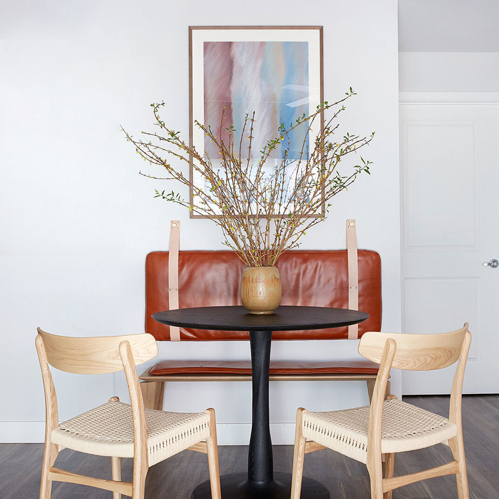 framed dining room art
